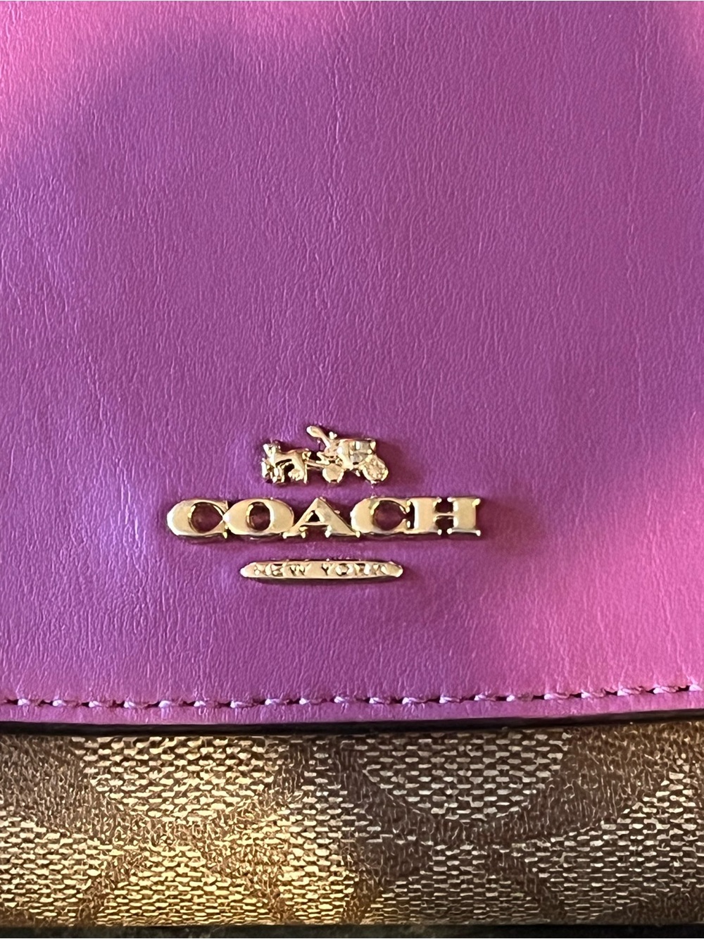 Coach bifold pink Signature Wallet - Picture 5 of 6